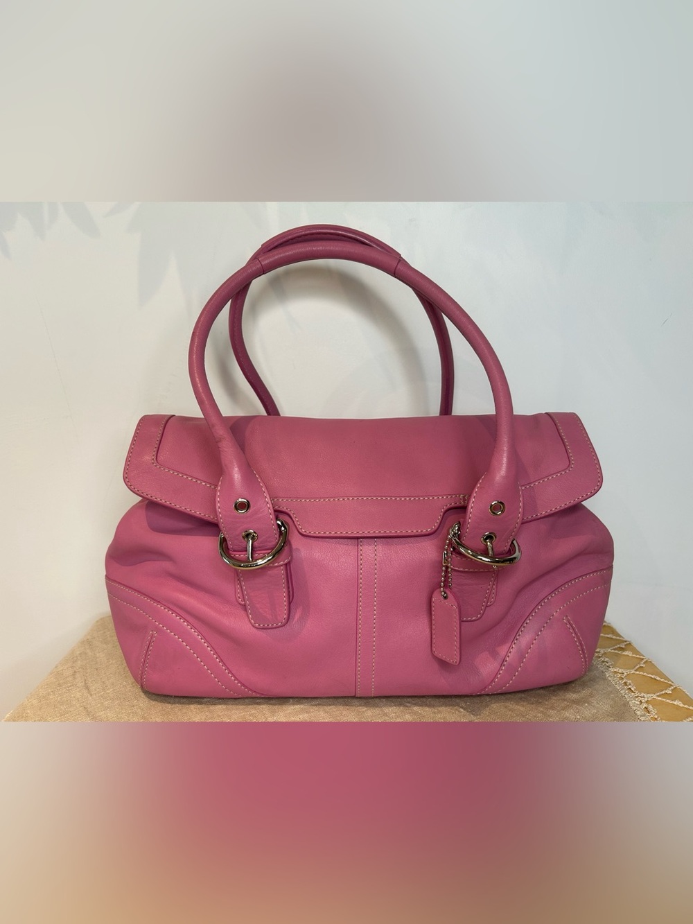 COACH Vintage Y2K Pink SoHo Flap Satchel